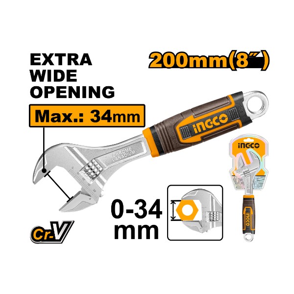 Adjustable Wrench HADW131088 Ingco - Ghana