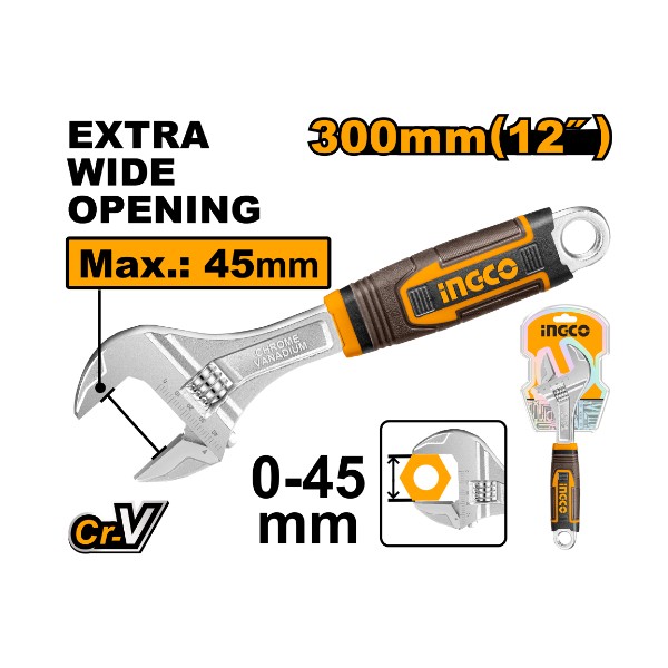 Adjustable Wrench HADW131128 Ingco - Ghana