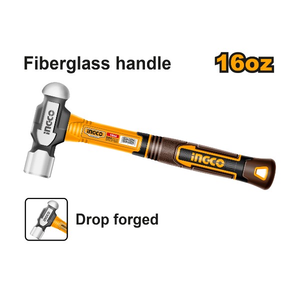 Ball pein hammer 16oz 450g - P6C18 | HBPH81016 Ingco - Ghana