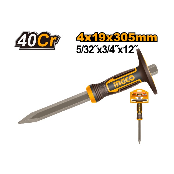 Concrete chisel 4x19x305mm 40Cr - P6C24 | HCC830419 Ingco - Ghana