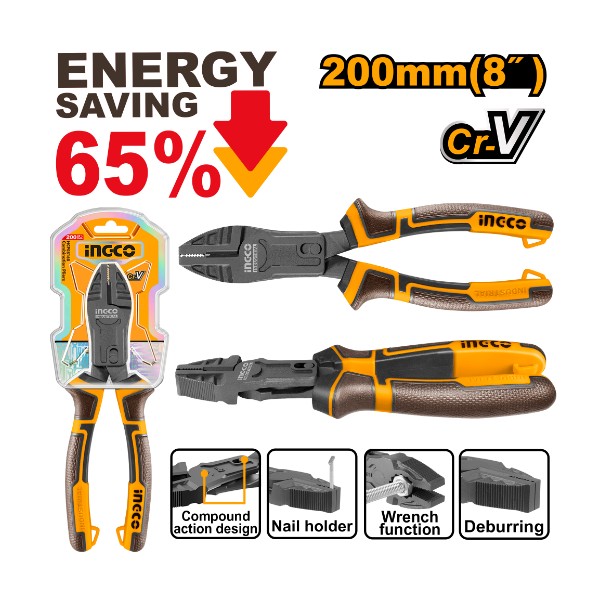 Compound action  combination pliers HCCP58200 Ingco - Ghana