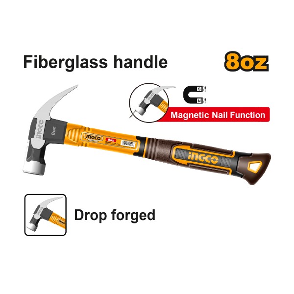 Claw hammer 8oz - P6C36' | HCH81008 Ingco - Ghana