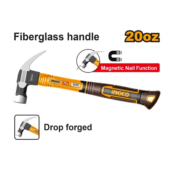 Claw Hammer 20oz New Model - P6C18 | HCH81020 Ingco - Ghana