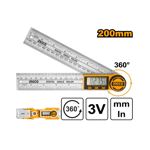 Digital Angle Ruler HDAR20701 Ingco - Ghana