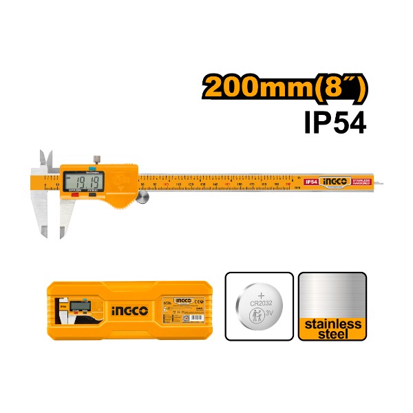 Digital caliper 8" - P10C30 | HDCD28200 Ingco - Ghana