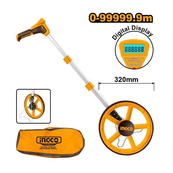 Digital Display Measuring Wheel HDMW23 Ingco - Ghana