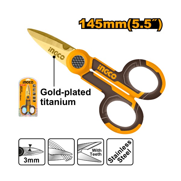 Electrician's scissors - P25C100 | HES02855 Ingco - Ghana