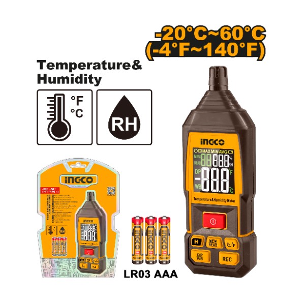 Digital humidity&temperature meter new model - P10C20 | HETHT031 Ingco - Ghana
