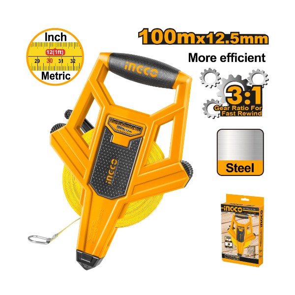 FibreGlass Measuring Tape HFMT82100 Ingco - Ghana