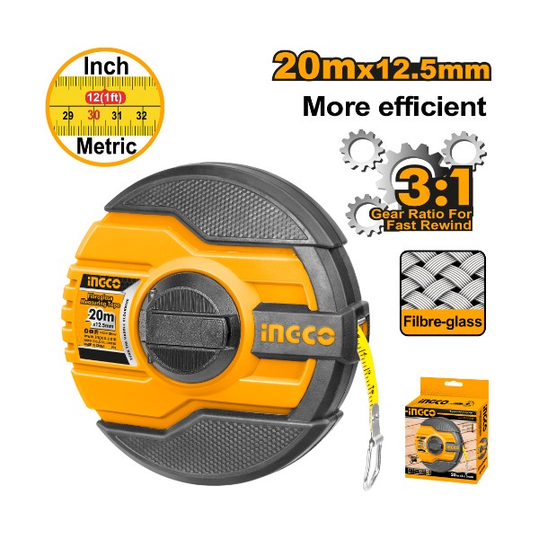 Fibreglass measuring tape HFMT8320 Ingco - Ghana