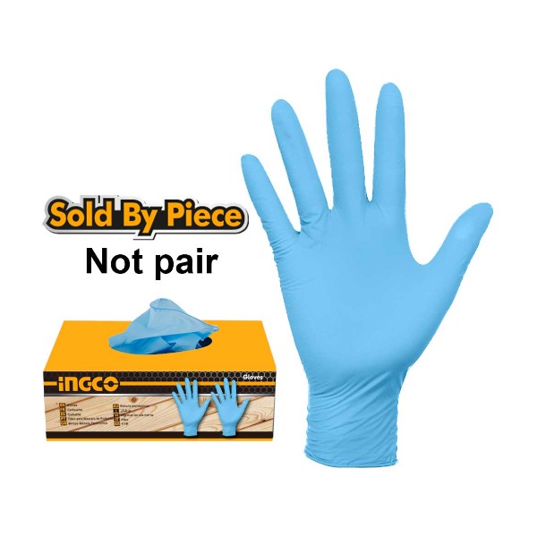 Disposable nitrile gloves L - P100C1000 | HGNG02-L Ingco - Ghana