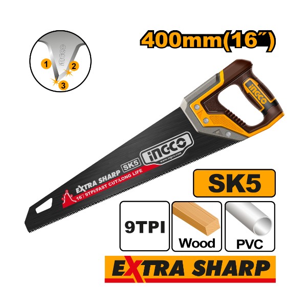 Hand saw 16" Industrial - P6C24 | HHAS68400 Ingco - Ghana