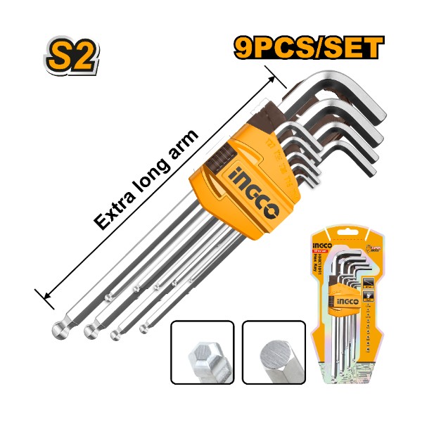 Ball Point Hex Key HHK12092 Ingco - Ghana