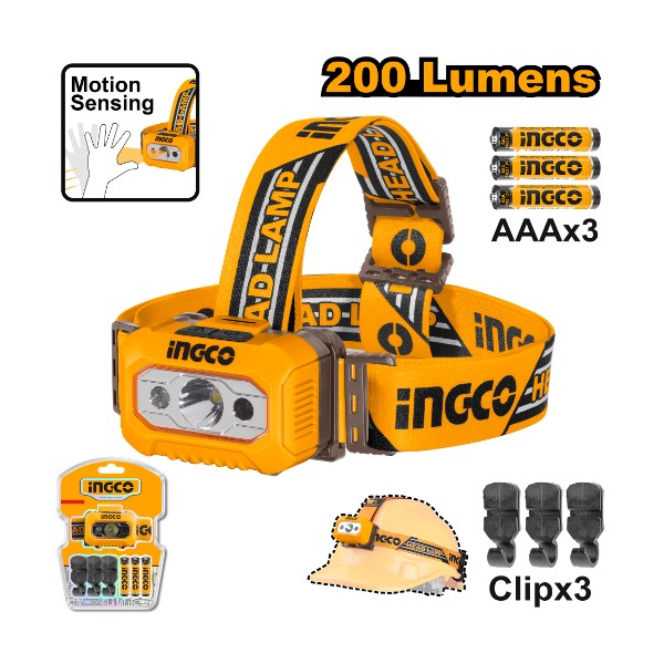 Head Lamp HHL013AAA8 Ingco - Ghana