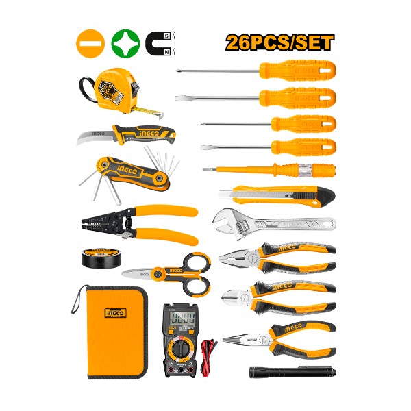 26Pcs  Electricians Tools Set HKETS0261 Ingco - Ghana