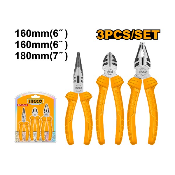3 Pliers Set HKPS08311 Ingco - Ghana