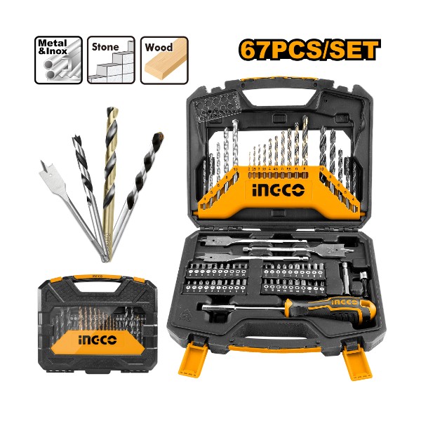 67 Pcs Accessories Set HKTAC010671 Ingco - Ghana