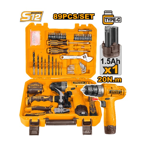 89 Pcs Tools set HKTHP10891 Ingco - Ghana
