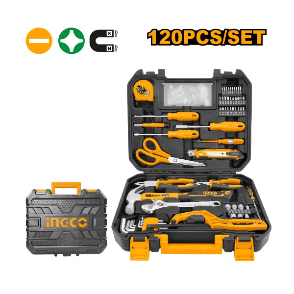 120Pcs Handtools Set HKTHP21201 Ingco - Ghana