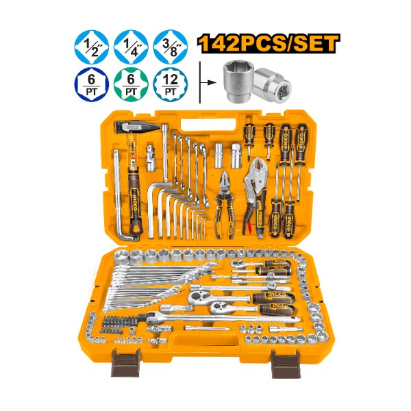 142 Pcs Combination Tools Set HKTHP21421 Ingco - Ghana