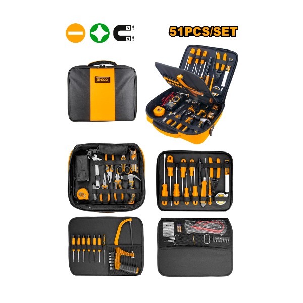 51 Pcs Telecom Tools Set HKTTS0511 Ingco - Ghana