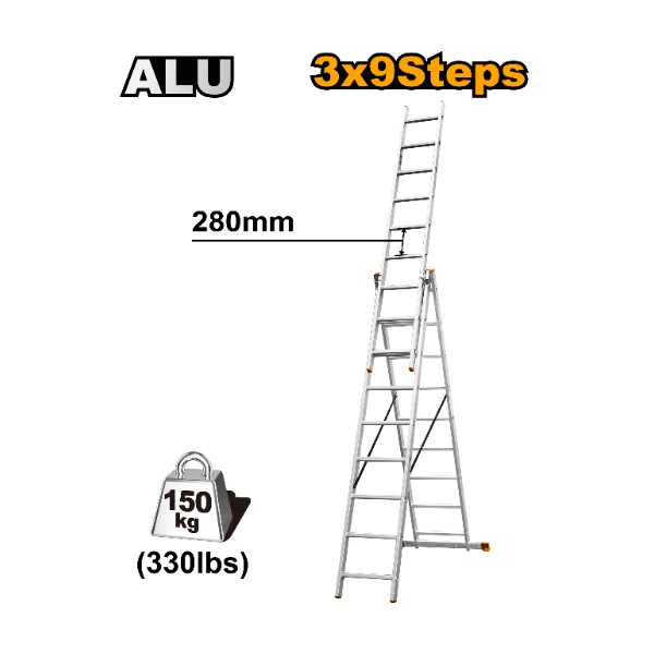 3 Section Extention Ladder HLAD03391 Ingco - Ghana