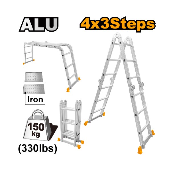 Multi-Purpose Aluminium Ladder HLAD04431 Ingco - Ghana