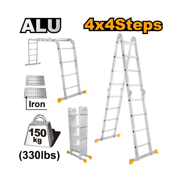 Multi-Purpose Aluminium Ladder HLAD04441 Ingco - Ghana