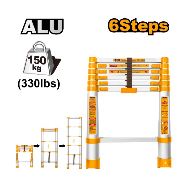 Multi-Purpose Aluminium Ladder HLAD08061 Ingco - Ghana