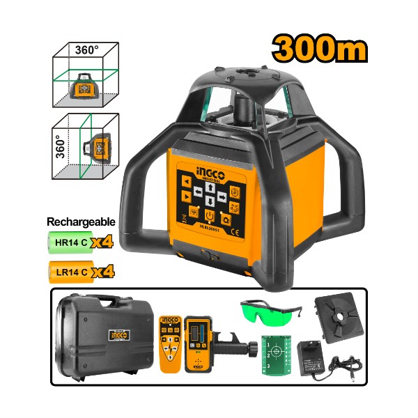 Self-Leveling Rotary Laser Level HLRL30051 Ingco - Ghana