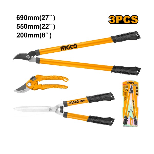 3 Pcs garden shears set - P6 | HLT78033 Ingco - Ghana