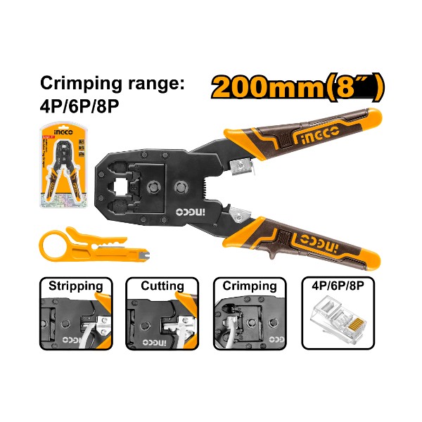 Modular Plug Crimper HMPC1468P Ingco - Ghana