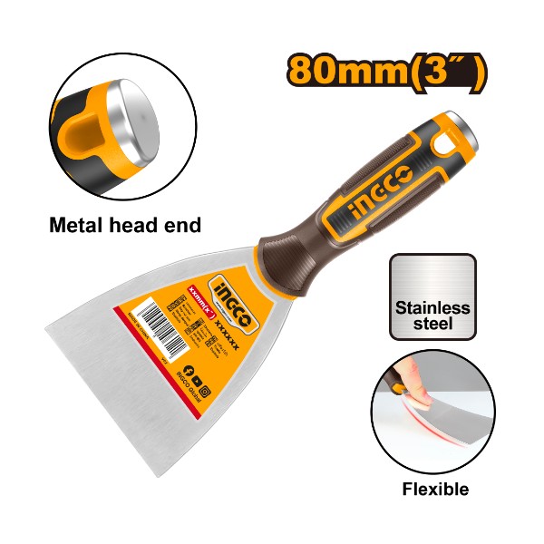 Putty trowel rubber handle 3" - C120 | HPUT08080 Ingco - Ghana