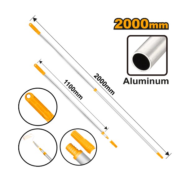 Telescopic rod 200cm - C24 | HRCEP0201 Ingco - Ghana