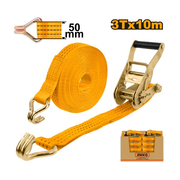 Ratchet straps 3 Ton - C6 | HRSP3107 Ingco - Ghana