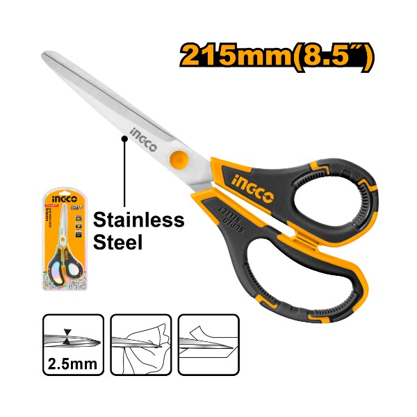 Scissors 8.5" 215mm - C100 | HSCRS811002 Ingco - Ghana