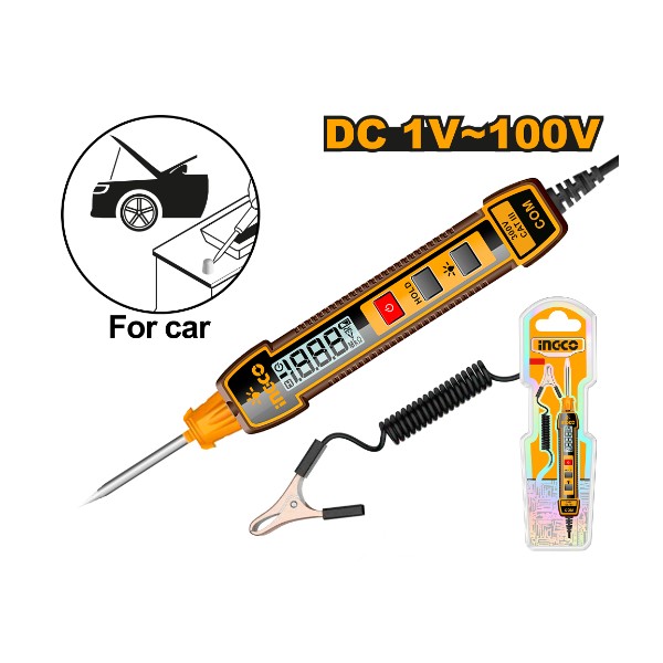 Automotive circuit tester 1-100V - P20C40 | HSDT41001 Ingco - Ghana