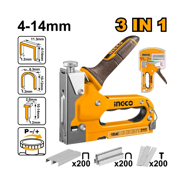 3 in 1 Staple Gun HSG1405 Ingco - Ghana