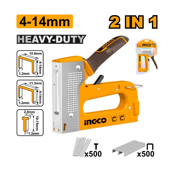 Heavy duty 2 In 1 staple gun 4-14mm - P5C20 | HSG1408 Ingco - Ghana