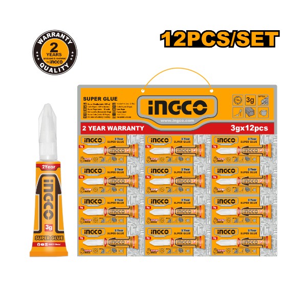 Super glue(Included 12pcs) HSGU3122 Ingco - Ghana