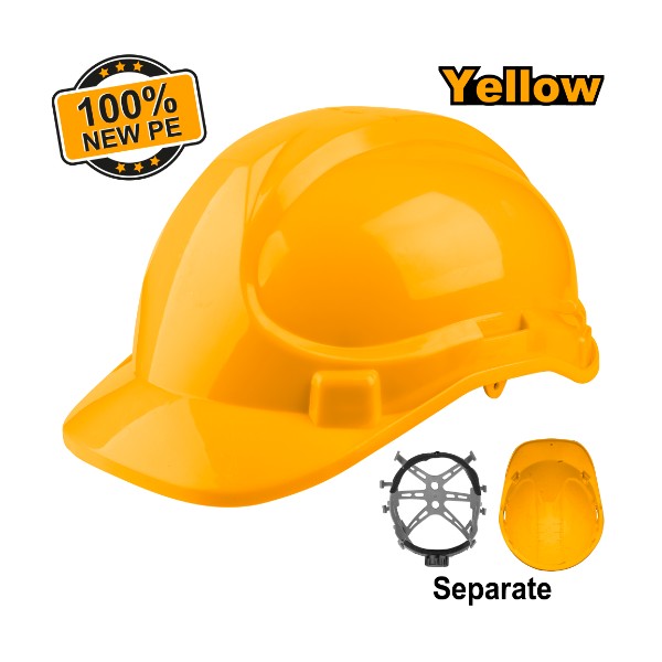 Safety helmet - yellow C20 | HSH206 Ingco - Ghana