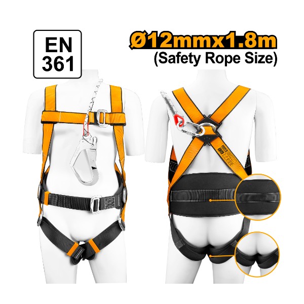 Safety Harness HSH501802 Ingco - Ghana