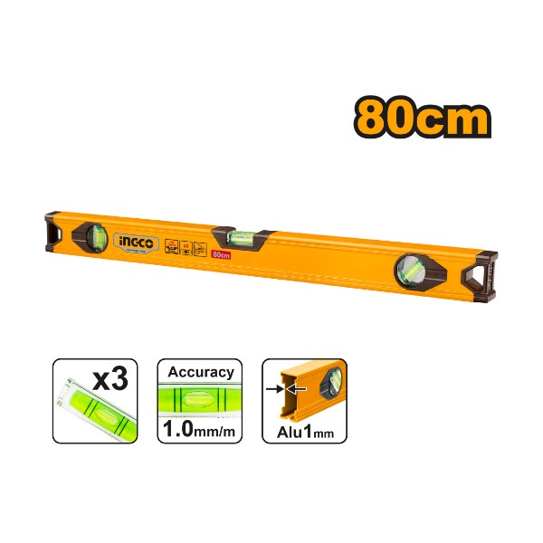 Spirit Level HSL18080 Ingco - Ghana