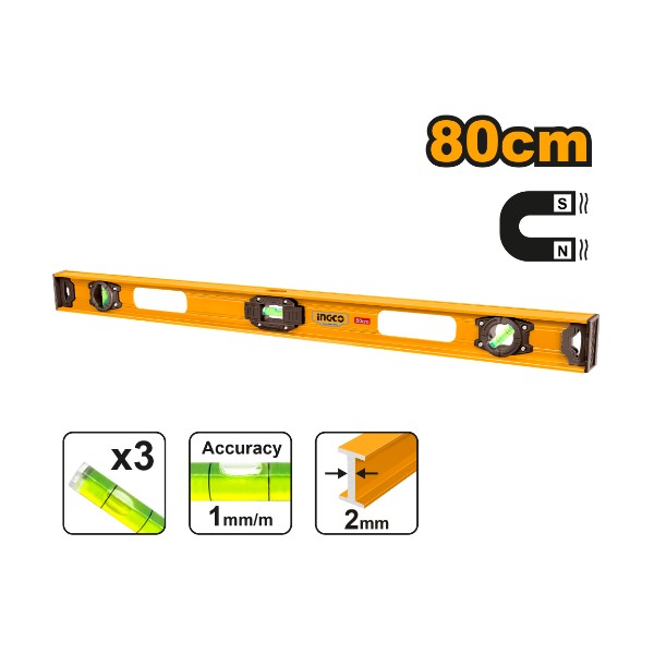 Spirit Level HSL28080 Ingco - Ghana