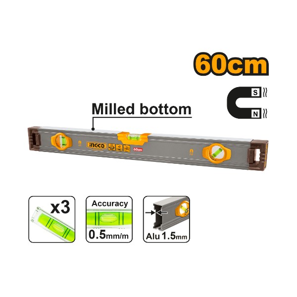 Spirit Level HSL38060M Ingco - Ghana