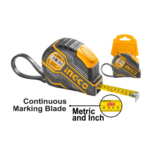 Steel measuring tape 3mx16mm | HSMT0803 Ingco - Ghana