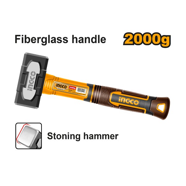 Stoning hammer 2000g - P4C8' | HSTH82000 Ingco - Ghana