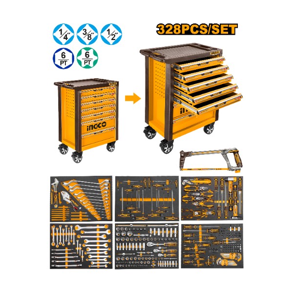 328 Pcs tool chest set HTCS273281 Ingco - Ghana