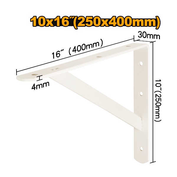 Heavy Duty Shelf Brackets 10x16" - C10 | IHDSB1016 Ingco - Ghana