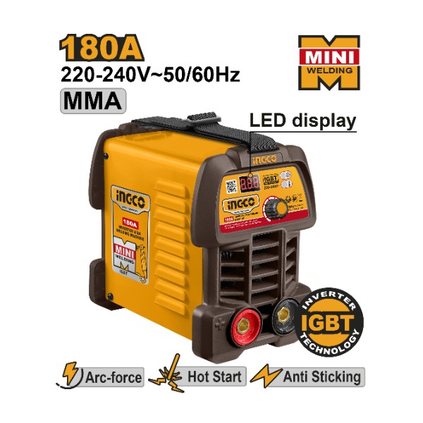 Inverter MMA welding machine 180A@30% - P1C4 | ING-MMA18049 Ingco - Ghana